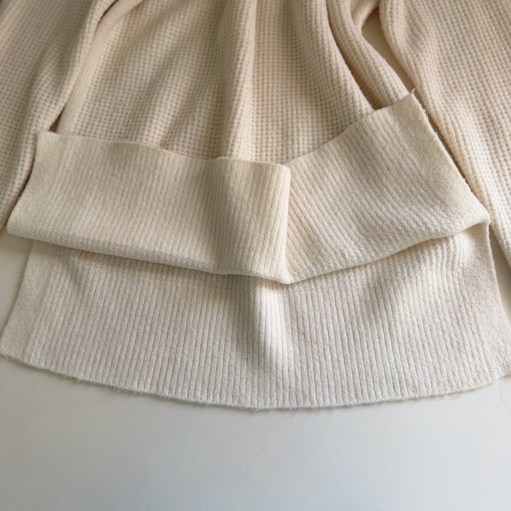 LOFT Cream Cowl Neck Sweater - Picture 9 of 9